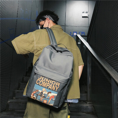 Ins wind bag female Korean high school students fashion high-capacity Chao brand mens backpack backpack backpack
Ins wind bag female Korean high school students fashion high-capacity Chao brand mens backpack backpack backpack