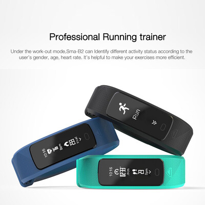 SMA B2 Smart Band 3ATM Water-resisitant Heart Rate Blood Pressure Checker Sports Tracker Alarm Sedentary Reminder Anti-lost Smart
SMA B2 Smart Band 3ATM Water-resisitant Heart Rate Blood Pressure Checker Sports Tracker Alarm Sedentary Reminder Anti-lost Smart