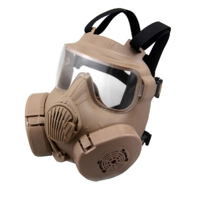 Cosplay CS Wargame Airsoft Double Filter Fan Safety Gas Mask Tactical Perspiration Dust Full Face Prop
Cosplay CS Wargame Airsoft Double Filter Fan Safety Gas Mask Tactical Perspiration Dust Full Face Prop