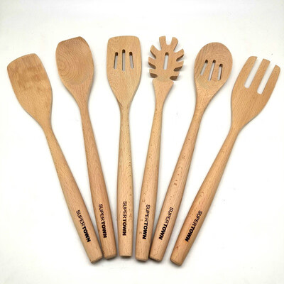 SUPERTOWN beech cutlery set of 6 5829