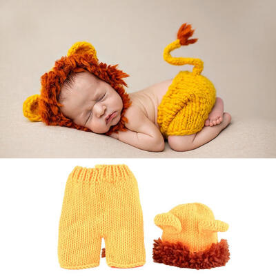 Greensen Cute Lion Costume Photo Prop Photography Costume for Baby Newborn