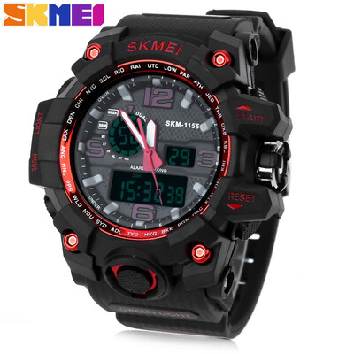 SKMEI 1155 Men Double Movement Watch Water Resistance Dual Time Day Alarm Light Wristwatch
SKMEI 1155 Men Double Movement Watch Water Resistance Dual Time Day Alarm Light Wristwatch