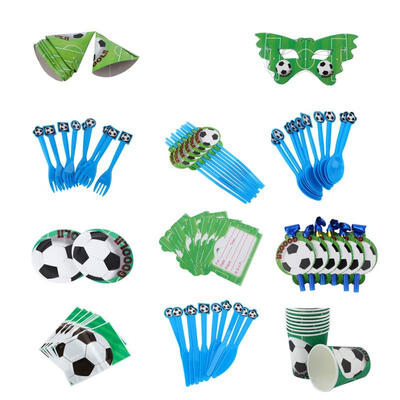 Greensen 16PCS Disposable Paper Plate Football Theme Birthday Cake Knives Forks Dinnerware Set
Greensen 16PCS Disposable Paper Plate Football Theme Birthday Cake Knives Forks Dinnerware Set