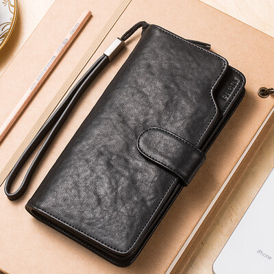 Pabin Pabin wallet mens long zipper wallet multi-card large capacity vegetable tanned layer leather hand bag casual business wallet PB528 black 
Pabin Pabin wallet mens long zipper wallet multi-card large capacity vegetable tanned layer leather hand bag casual business wallet PB528 black