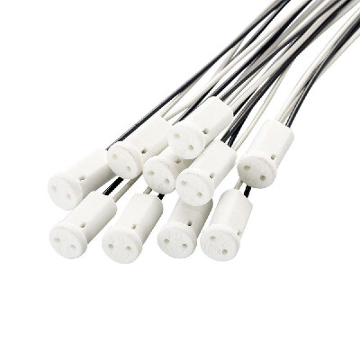 10Pcs G4 Base G4 Socket Holder Ceramic Head Wire Special Connector for Light-emitting Diode Halogen Lamp
10Pcs G4 Base G4 Socket Holder Ceramic Head Wire Special Connector for Light-emitting Diode Halogen Lamp