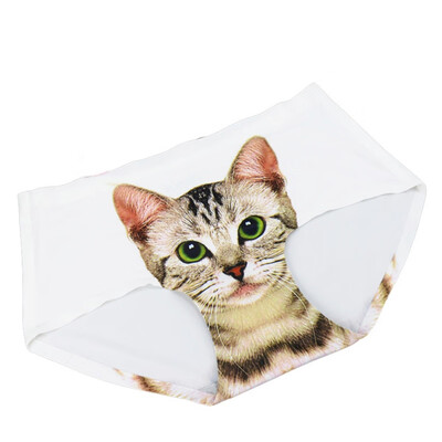 Sexy Pussycat Womens Panties Funny Female Anti-emptied 3D Cat Printed Lingerie Seamless Panties for Women White Black Underwear
Sexy Pussycat Womens Panties Funny Female Anti-emptied 3D Cat Printed Lingerie Seamless Panties for Women White Black Underwear
