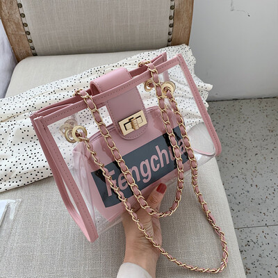 North bag texture foreign air bag woman 2019 new Korean version 100 lap single shoulder oblique bag fashion transparent chain bag
North bag texture foreign air bag woman 2019 new Korean version 100 lap single shoulder oblique bag fashion transparent chain bag