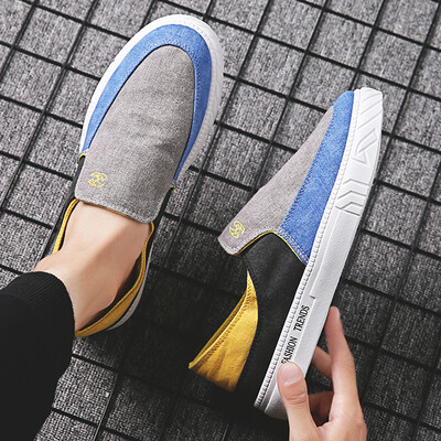 Summer one pedal lazy flat shoes mens casual tide shoes canvas mens shoes fashion trend personality student shoes
Summer one pedal lazy flat shoes mens casual tide shoes canvas mens shoes fashion trend personality student shoes