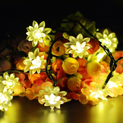 50 LED Garland Lights Outdoor Flower Shape Christmas Lights Solar Power LED String Waterproof Fairy Lights Xmas Party Decor Lamp 
50 LED Garland Lights Outdoor Flower Shape Christmas Lights Solar Power LED String Waterproof Fairy Lights Xmas Party Decor Lamp