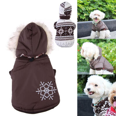 Warm Small Dog Pet Coat Winter Outercoat Snowflake Hoodie Clothes Apparel
Warm Small Dog Pet Coat Winter Outercoat Snowflake Hoodie Clothes Apparel
