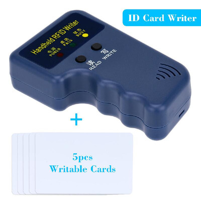 Handheld 125KHz RFID ID Card WriterCopier Duplicator 5pcs Writable T5577 Cards
Handheld 125KHz RFID ID Card WriterCopier Duplicator 5pcs Writable T5577 Cards