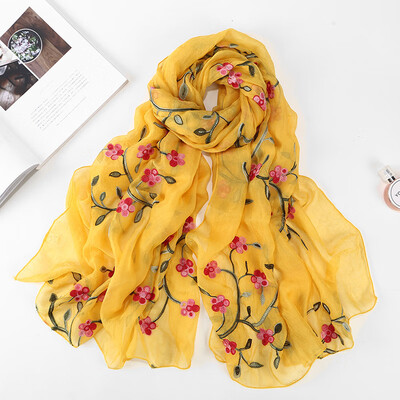 2018 new ten miles peach chiffon flower embroidered silk scarf female travel photo sunscreen beach shawl wholesale
2018 new ten miles peach chiffon flower embroidered silk scarf female travel photo sunscreen beach shawl wholesale
