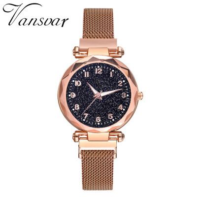Women Watches Luminous Dial Ladies Quartz Wristwatch Romantic Starry Sky Mesh Belt Strap Roman Numerals Clock Reloj Mujer 5050
Women Watches Luminous Dial Ladies Quartz Wristwatch Romantic Starry Sky Mesh Belt Strap Roman Numerals Clock Reloj Mujer 5050