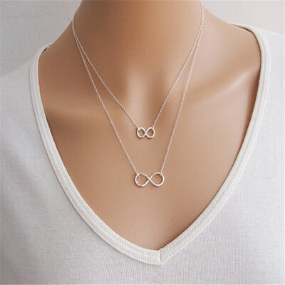 Gold Silver Double Infinity Statement Necklace Double Circle Triangle Boho Necklace Collar Women Fashion bijoux femme Jewelry
Gold Silver Double Infinity Statement Necklace Double Circle Triangle Boho Necklace Collar Women Fashion bijoux femme Jewelry