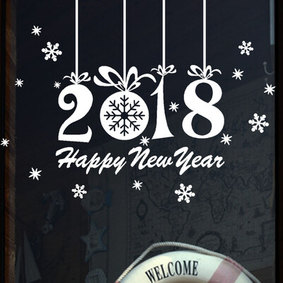 Tailored 2018 Happy New Year Merry Christmas Wall Sticker Home Shop Windows Decals Decor
Tailored 2018 Happy New Year Merry Christmas Wall Sticker Home Shop Windows Decals Decor