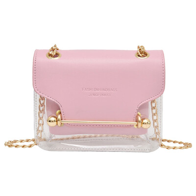 Women Transparent Messenger Bags Brand Design Small Square Shoulder Bag Clear PU Composite Female Chain Handbags T2G
Women Transparent Messenger Bags Brand Design Small Square Shoulder Bag Clear PU Composite Female Chain Handbags T2G