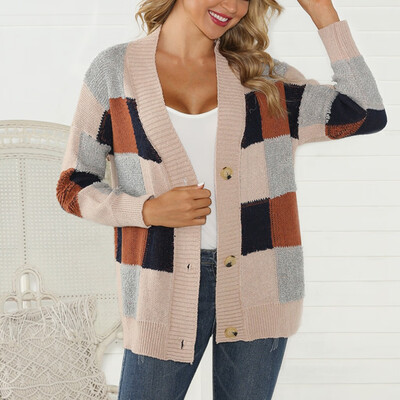 〖Follure〗Women Casual Button Patchwork long Sleeve Knitted Sweater Cover Up Cardigan
〖Follure〗Women Casual Button Patchwork long Sleeve Knitted Sweater Cover Up Cardigan