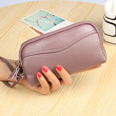 Has been quality inspection new fashion leather womens clutch bag double zipper Europe&America womens leather coin purse hand bag
Has been quality inspection new fashion leather womens clutch bag double zipper Europe&America womens leather coin purse hand bag