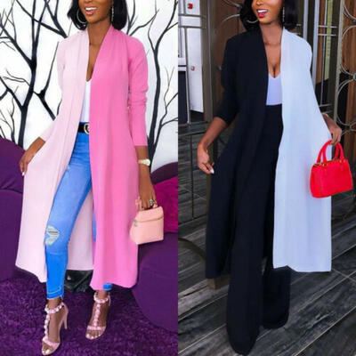 Womens Loose Long Contrast Cardigan Draped Kimono Shawl Tops Blouse Coat Jacket
Womens Loose Long Contrast Cardigan Draped Kimono Shawl Tops Blouse Coat Jacket