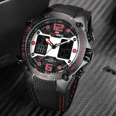KAT-WACH watch mens LED luminous double movement sports silicone electronic watch waterproof student quartz watch
KAT-WACH watch mens LED luminous double movement sports silicone electronic watch waterproof student quartz watch