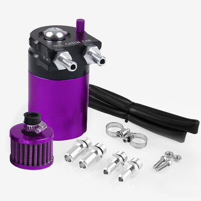 300ml Baffled Aluminum Oil Catch Can Reservoir Tank Motor Oil Tank With Filter Universal OCC025
300ml Baffled Aluminum Oil Catch Can Reservoir Tank Motor Oil Tank With Filter Universal OCC025