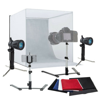 Photo Studio 24" Photography Lighting Tent Kit Backdrop Cube In A Box Mini Stand
Photo Studio 24" Photography Lighting Tent Kit Backdrop Cube In A Box Mini Stand