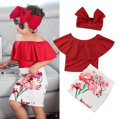 Girls Summer Off Shoulder Tops Floral Print High Waist Short Skirt Set Outfit hottest 2018 zdandedy
Girls Summer Off Shoulder Tops Floral Print High Waist Short Skirt Set Outfit hottest 2018 zdandedy