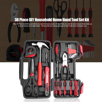 38 Piece DIY Household Home Hand Tool Set Kit Box Hammer Pliers ScissorsHome Hand Tool Set Household Hand Tool Set
38 Piece DIY Household Home Hand Tool Set Kit Box Hammer Pliers ScissorsHome Hand Tool Set Household Hand Tool Set