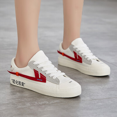 Warrior Back to Heaven Force Canvas Men&Women Joint Off white Fashion Casual Shoes HTZL-3G White Red 44
Warrior Back to Heaven Force Canvas Men&Women Joint Off white Fashion Casual Shoes HTZL-3G White Red 44