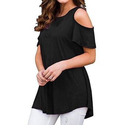 Women Summer T-Shirt Casual Loose Short Sleeve Off Shoulder T-Shirts Sexy O-Neck Solid Tee Shirt Ladies Tops Plus Size 2XL
Women Summer T-Shirt Casual Loose Short Sleeve Off Shoulder T-Shirts Sexy O-Neck Solid Tee Shirt Ladies Tops Plus Size 2XL