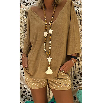 Nomeni Women V Neck Caftan Boho Beach Cover Plus Size Ladies Vintage Hippie Baggy Dress
Nomeni Women V Neck Caftan Boho Beach Cover Plus Size Ladies Vintage Hippie Baggy Dress