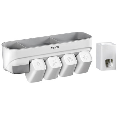 Menen Toothbrush Rack Wall Mounted Toothbrush Holder Toothbrush Cup Organizer Toothbrush Slots Toothbrush Storage Rack for Washroo
Menen Toothbrush Rack Wall Mounted Toothbrush Holder Toothbrush Cup Organizer Toothbrush Slots Toothbrush Storage Rack for Washroo