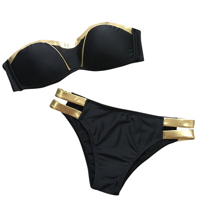 Roseonmyhand Sexy Bikinis Set Women Gold Stamping Tankini Set Brazilian Swimwear Two-piece
Roseonmyhand Sexy Bikinis Set Women Gold Stamping Tankini Set Brazilian Swimwear Two-piece