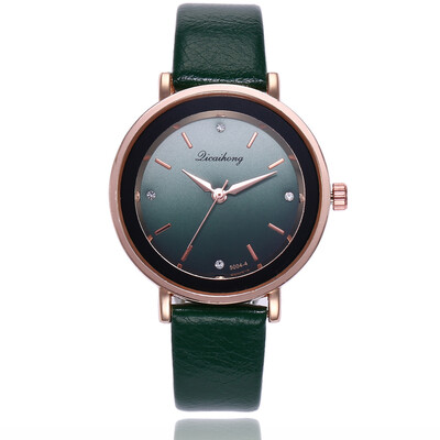 Korean version of the gradient color ladies quartz watch creative diamond engraving
Korean version of the gradient color ladies quartz watch creative diamond engraving