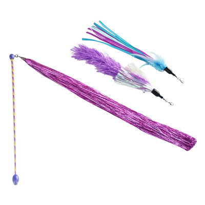 Cat Toys Interactive Kitten Cat Pet Toy with Bell Chaser Stick Rainbow Streamers Interactive Play Fun Toys
Cat Toys Interactive Kitten Cat Pet Toy with Bell Chaser Stick Rainbow Streamers Interactive Play Fun Toys