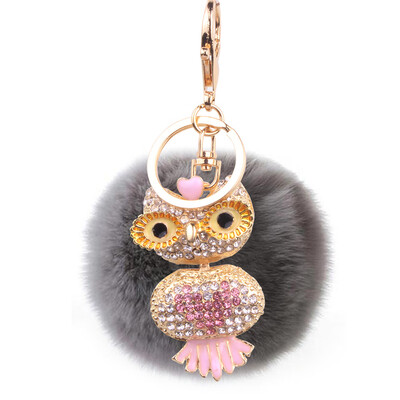 Car Keychain Handmade Cute Creative Plush Owl Rex Rabbit Hairball Crystal Rhinestone Jewelry Bag Pendant
Car Keychain Handmade Cute Creative Plush Owl Rex Rabbit Hairball Crystal Rhinestone Jewelry Bag Pendant