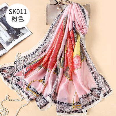 European&American fashion printing chain scarf new silk satin satin silk beach towel shawl wholesale SK011
European&American fashion printing chain scarf new silk satin satin silk beach towel shawl wholesale SK011