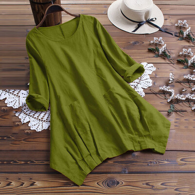 Starmoon Women Casual Loose Solid Color Pockets O-Neck Short Sleeve Long T-Shirt Blouse
Starmoon Women Casual Loose Solid Color Pockets O-Neck Short Sleeve Long T-Shirt Blouse