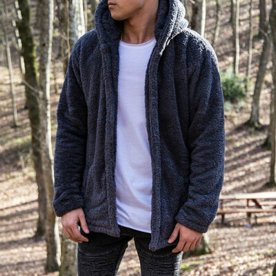 Mens Fur Fleece Coat Winter Coat Overcoat Warm Slim Jacket Outerwear Hoodies 
Mens Fur Fleece Coat Winter Coat Overcoat Warm Slim Jacket Outerwear Hoodies