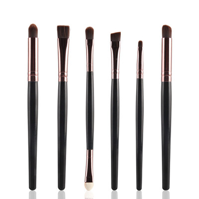 Toponeto 6PCS Cosmetic Makeup Brush Lip Makeup Brush Eyeshadow Brush