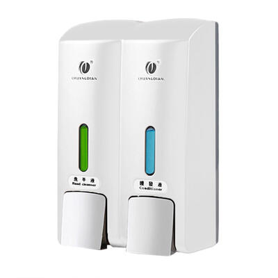 Wall-mounted Two Chamber Manual Liquid Soap Dispensers Shampoo Box Holder
Wall-mounted Two Chamber Manual Liquid Soap Dispensers Shampoo Box Holder