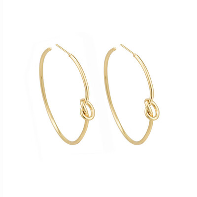 EK135 New Fashion Knot Hoop Earring Personality Ladys Ear Jewelry Brincos Grandes Fashion Para Mulheres Earrings for Women
EK135 New Fashion Knot Hoop Earring Personality Ladys Ear Jewelry Brincos Grandes Fashion Para Mulheres Earrings for Women