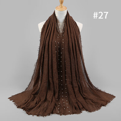 Solid color high quality hairy cotton yarn pearl accessories headscarf cotton&crease monochrome womens scarf hot sale
Solid color high quality hairy cotton yarn pearl accessories headscarf cotton&crease monochrome womens scarf hot sale