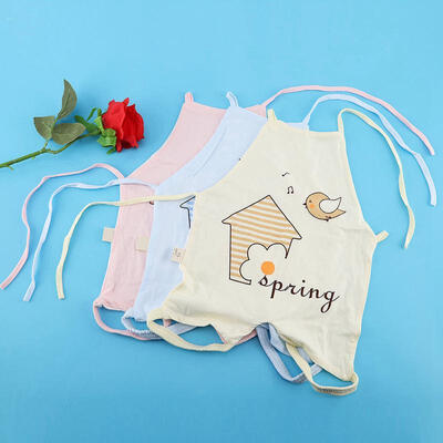 Greensen 3PCS Summer Baby Bamboo Fiber Cartoon With Cute Bird Apron 73 Yards