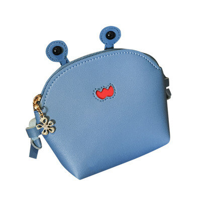 Women 2019 Hot Mini Crab Zipper Cross-body Handbag Fashion Girls Kids PU Shoulder Messenger Bag