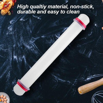 Greensen 9in Non Stick Plastic Rolling Pin with Ring Fondant Cake Cookie Dough Roller Baking Tool Fondant RollerRolling Pin
Greensen 9in Non Stick Plastic Rolling Pin with Ring Fondant Cake Cookie Dough Roller Baking Tool Fondant RollerRolling Pin