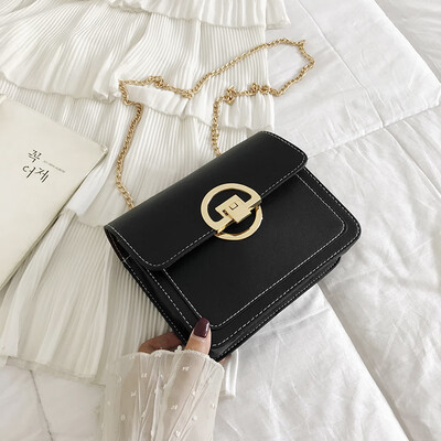 2019 summer new Korean version of the tide fashion contrast color chain shoulder small bag female foreign temperament wild Messenger bag 
2019 summer new Korean version of the tide fashion contrast color chain shoulder small bag female foreign temperament wild Messenger bag