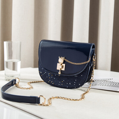 Summer saddle bag tide Korean fashion mini messenger bag chain shoulder bag Joker