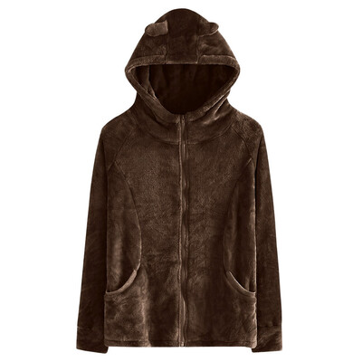 Toponeto Women Fashion Solid Faux Fur Jacket Rabbit Ear Hooded Plush Zipper Pocket Coats
Toponeto Women Fashion Solid Faux Fur Jacket Rabbit Ear Hooded Plush Zipper Pocket Coats