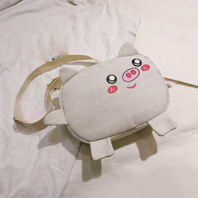Tailored New Canvas Chest Bag Cute Pig Shoulder Bag Female Student Slung Versatile Bag
Tailored New Canvas Chest Bag Cute Pig Shoulder Bag Female Student Slung Versatile Bag